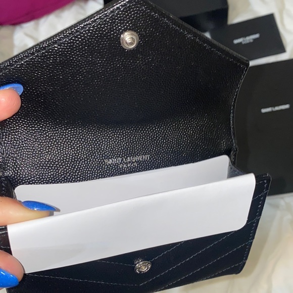 NWT Saint Laurent Monogramme Card Case V Flap - Picture 12 of 16